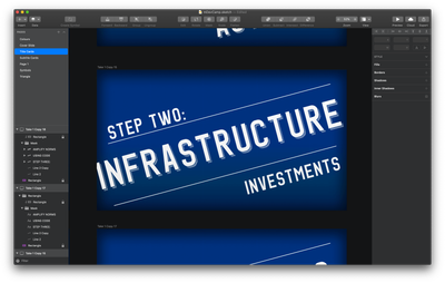 Sketch screenshot of initial work