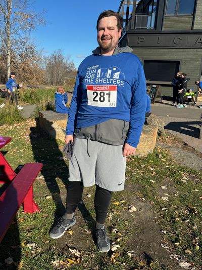 Photo of me after the 3k race